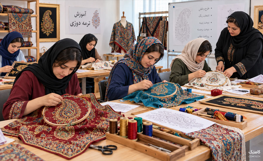 کلاس ترمه دوزی