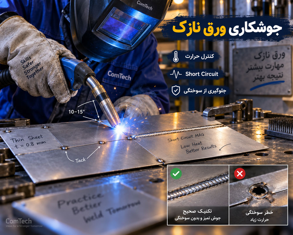 جوشکاری ورق نازک CO2