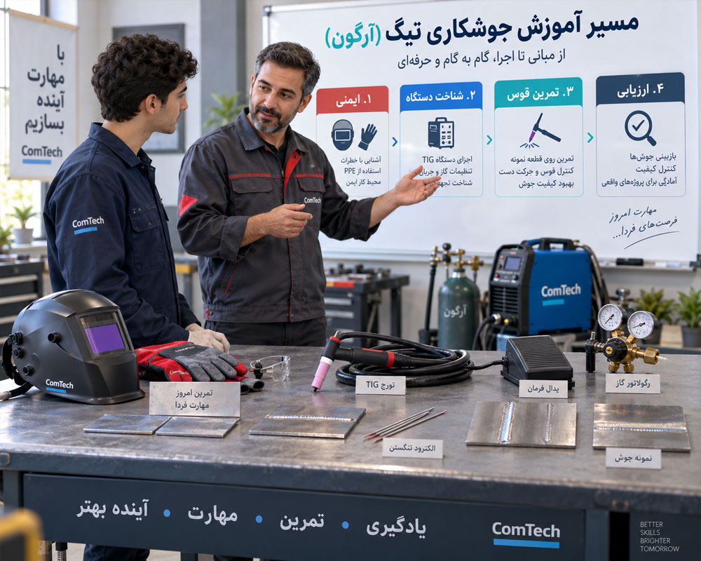مسیر یادگیری جوشکاری آرگون