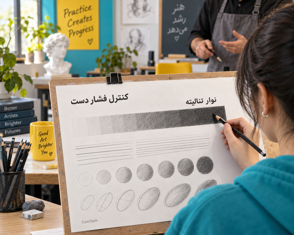 تمرین کنترل فشار دست