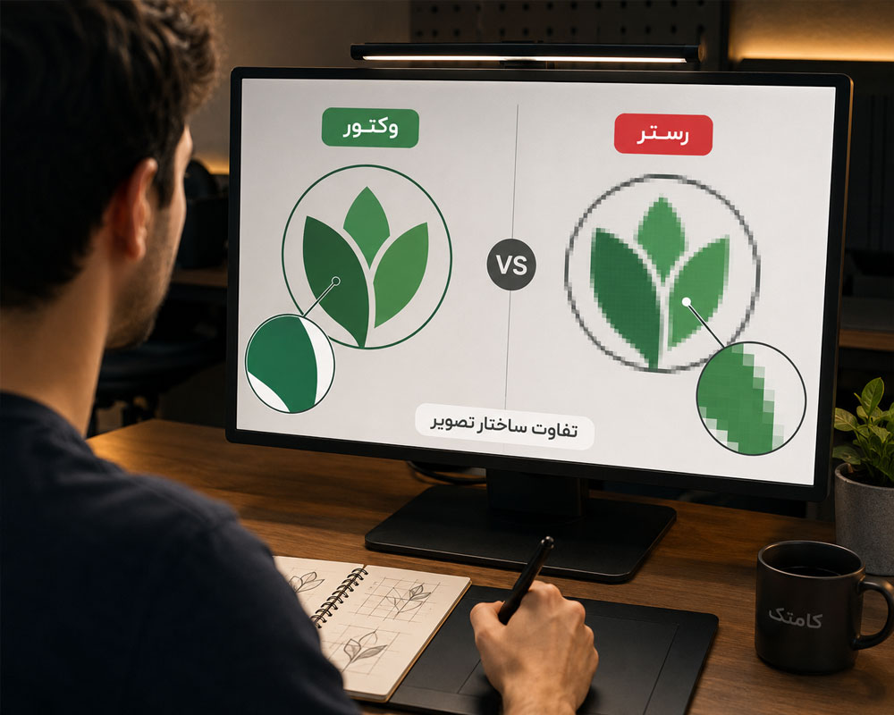 مقایسه وکتور و رستر مقایسه وکتور و رستر