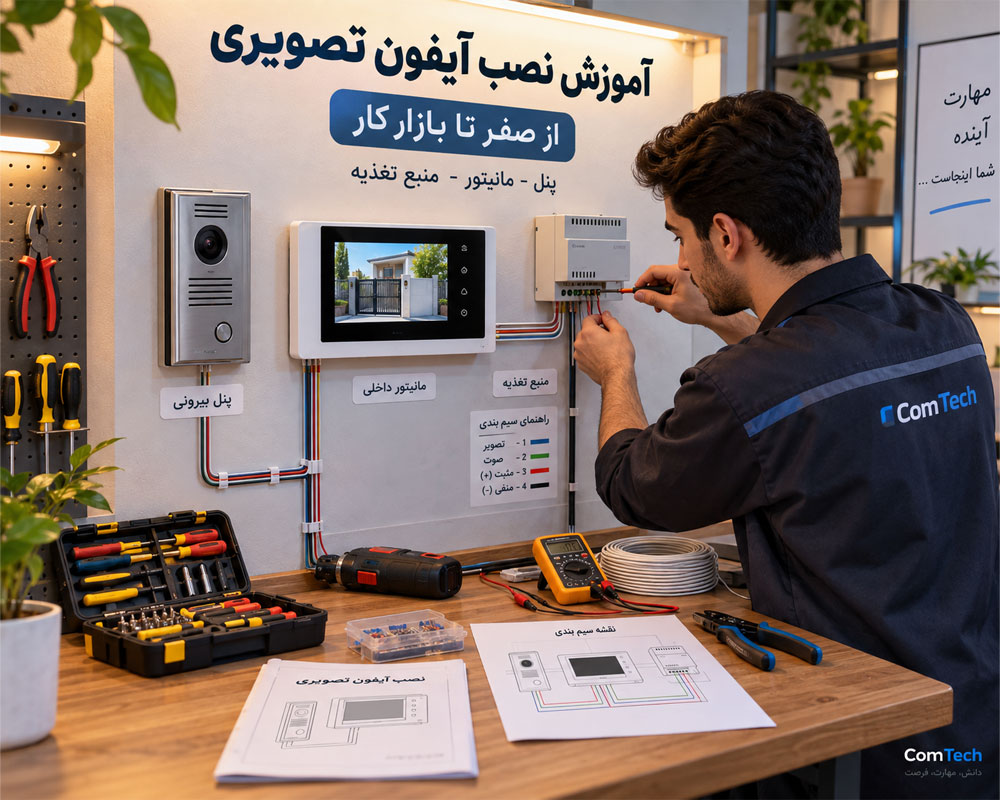 نصب عملی آیفون تصویری