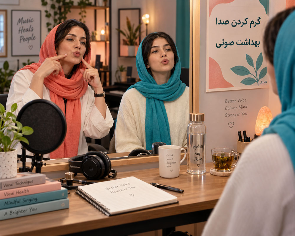 تمرین گرم کردن صدا