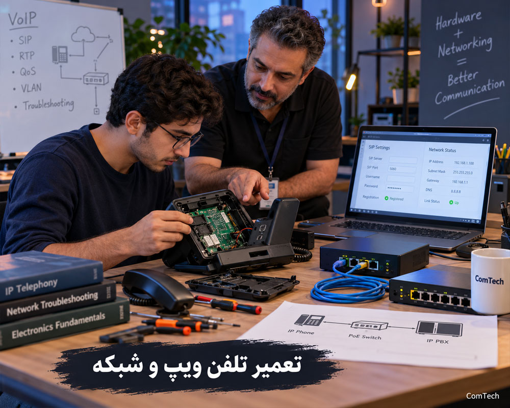 آموزش تعمیر تلفن ویپ