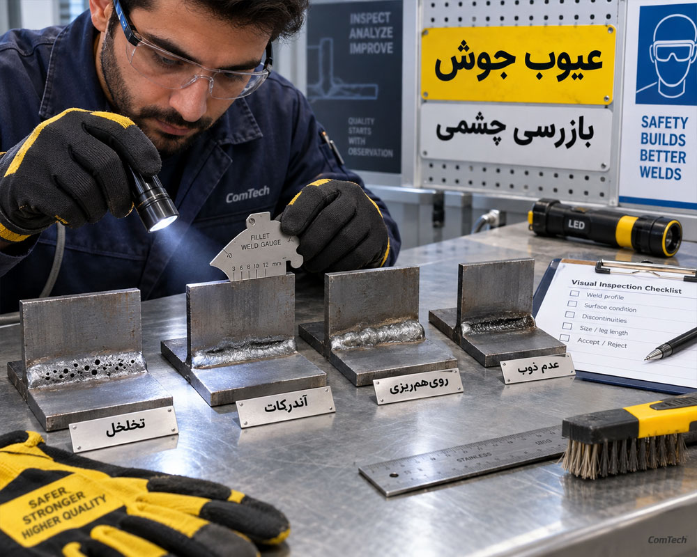 آموزش بازرسی و تشخیص عیوب جوشکاری