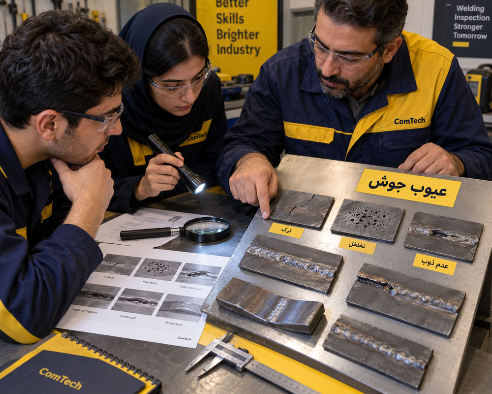 آموزش تشخیص عیوب و ناپیوستگیهای جوشکاری صنعتی