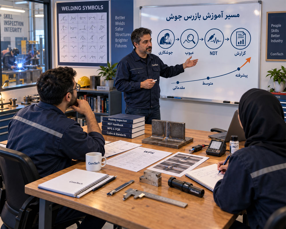 دوره عملی آموزش بازرسی جوش و تست غیرمخرب NDT