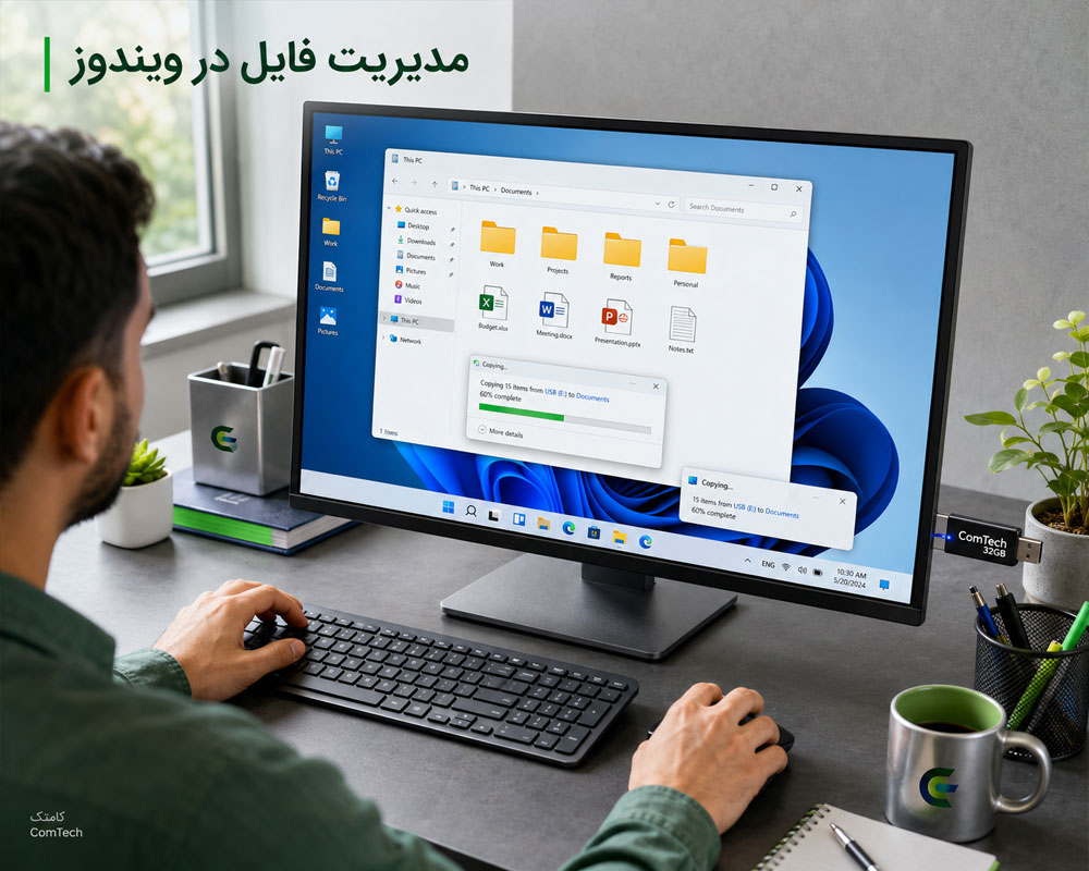 آموزش مدیریت فایل ویندوز آموزش مدیریت فایل ویندوز