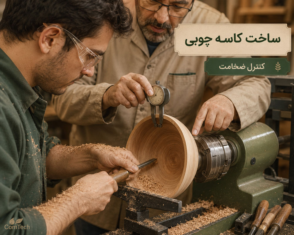 آموزش ساخت کاسه چوبی با خراطی
