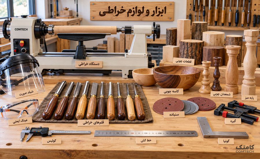 ابزار خراطی چوب