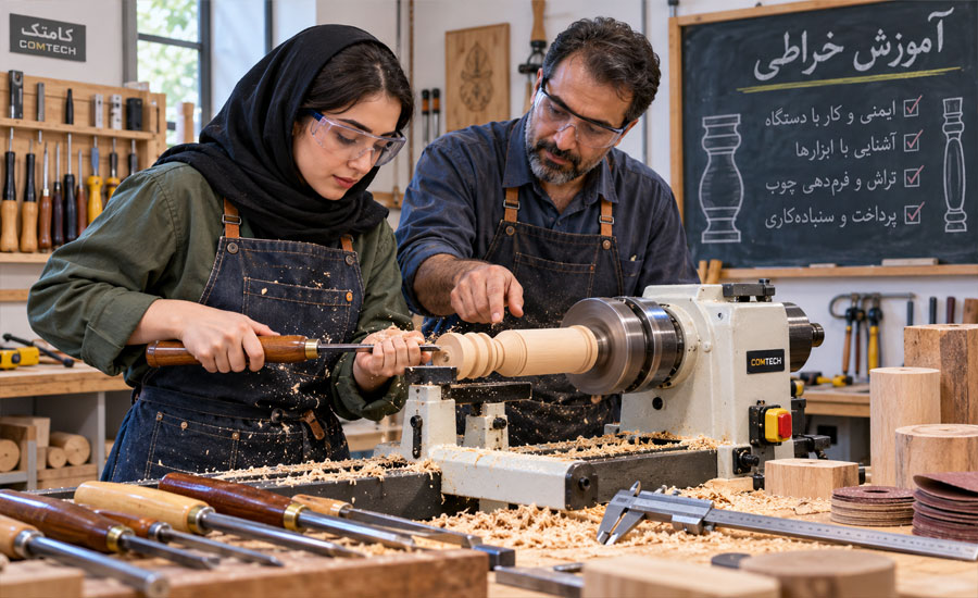 آموزش خراطی چوب